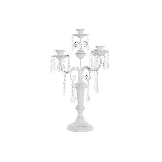 Candle Holder DKD Home Decor Metal White Acrylic (41 x 41 x 56,5 cm)