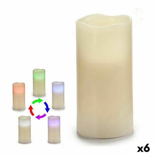 LED Candle 7,5 x 14,8 x 7,5 cm (6 Units)