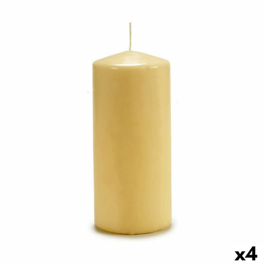 Candle 9 x 20 x 9 cm Cream (4 Units)
