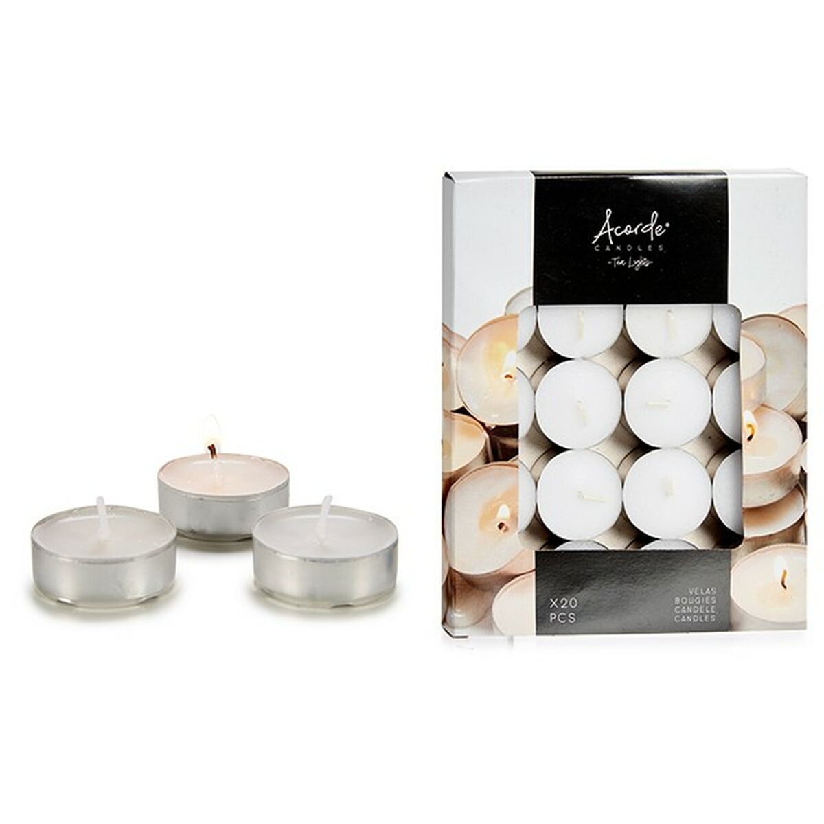 Candle Set White (12 Units)