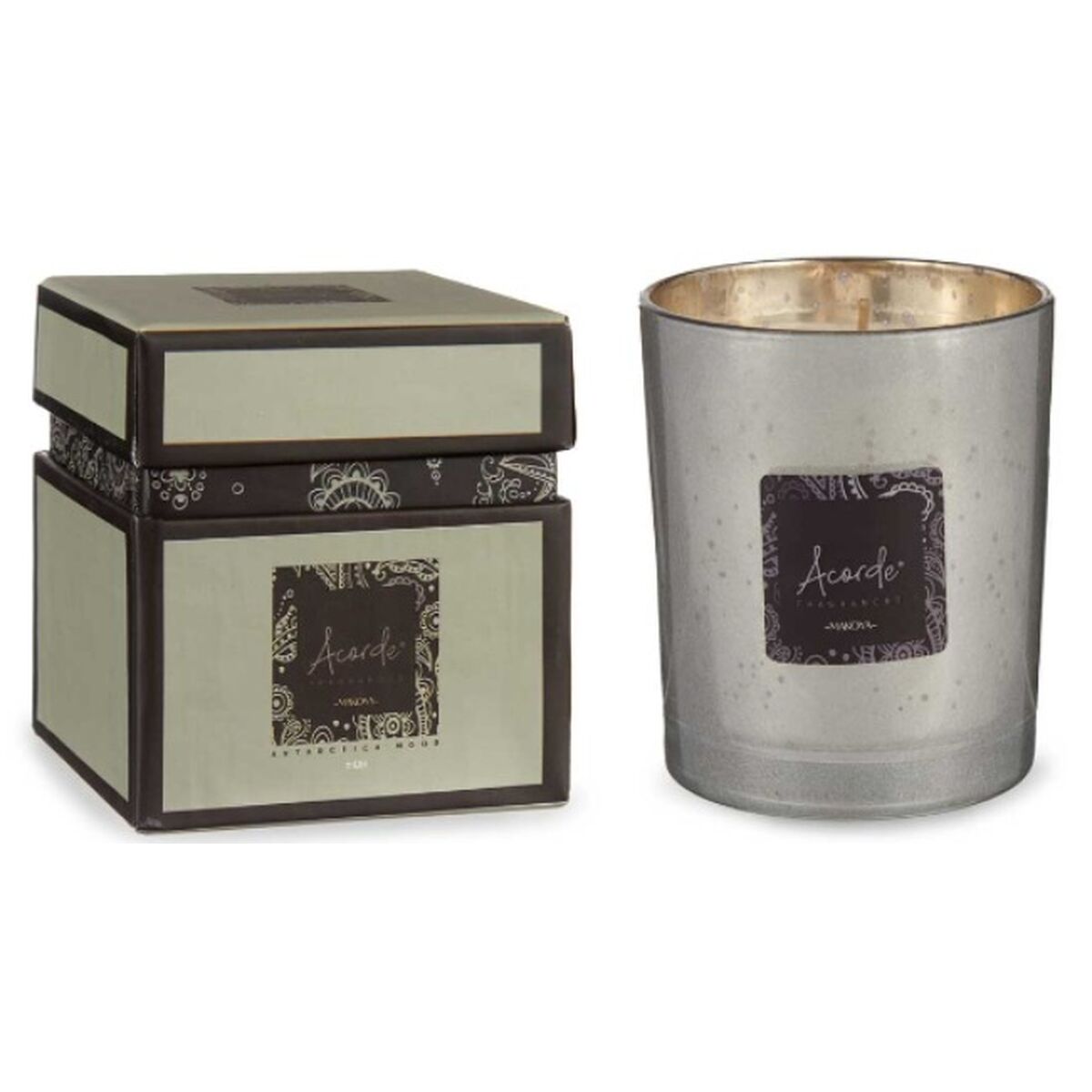 Scented Candle White flowers 8 x 9 x 8 cm (8 Units)