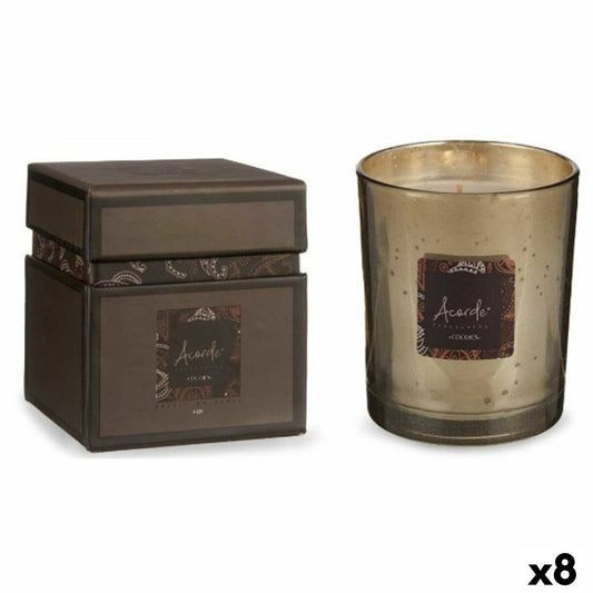 Scented Candle Coconut 8 x 9 x 8 cm (8 Units)