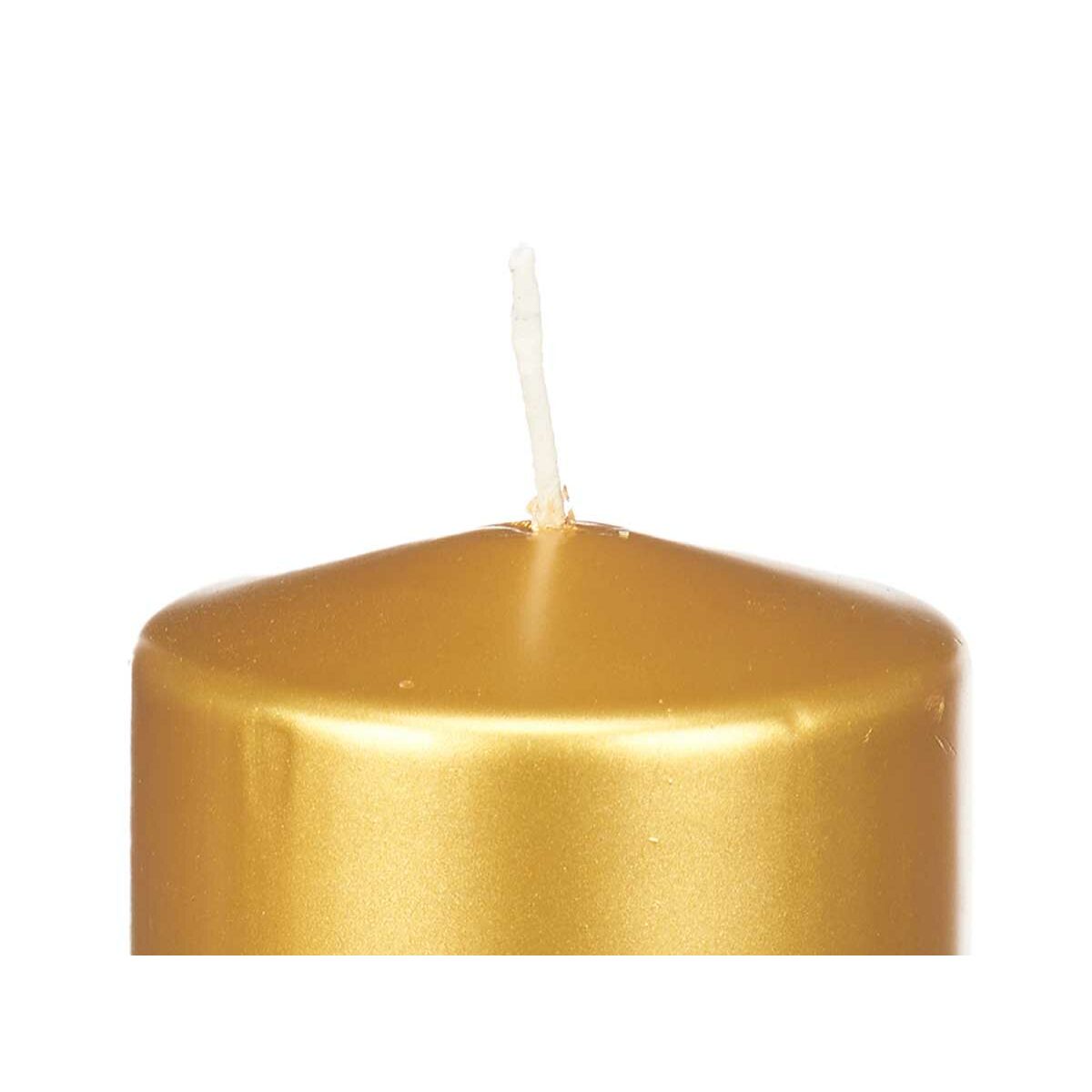 Candle Golden 9 x 20 x 9 cm (8 Units)